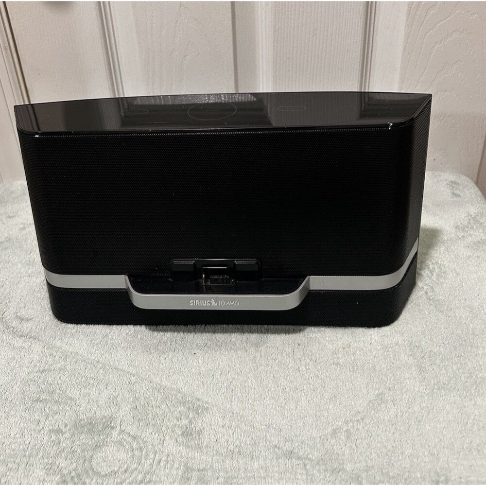 SiriusXM SXABB1 Portable Speaker Dock w/ AC Adapter Tested Powers On Read